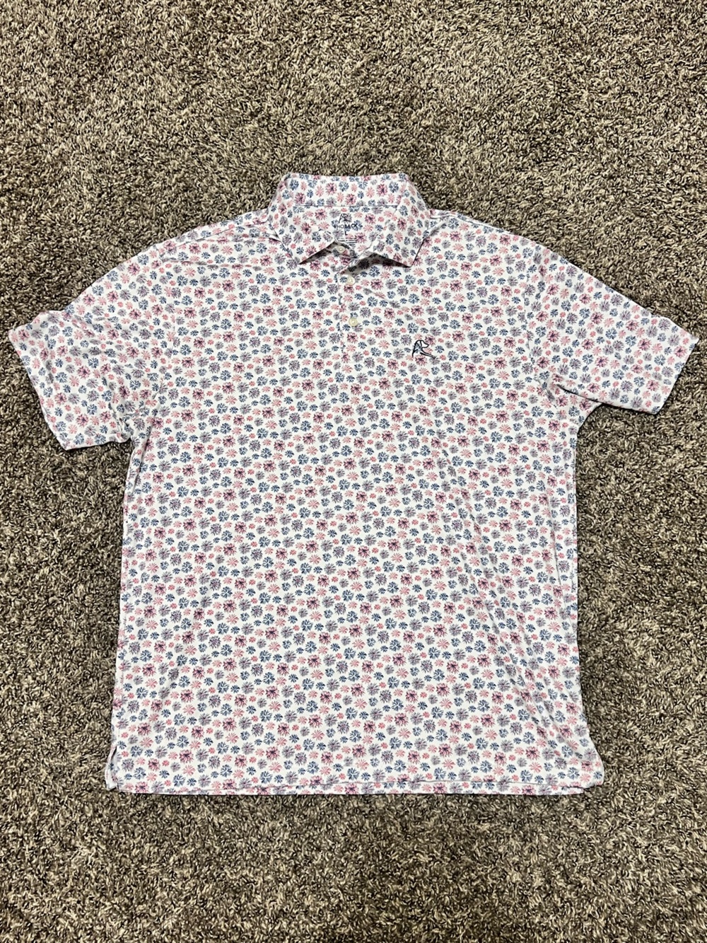 Rhoback Men’s Polo with Firework Print
